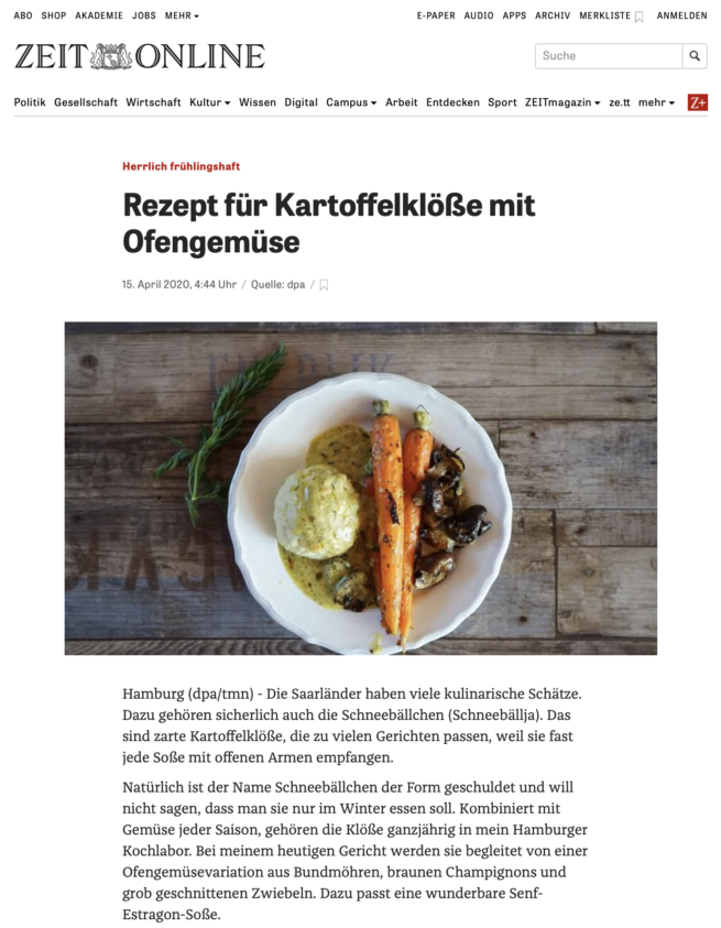 ZEIT Herr Grün kocht